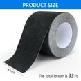 thumbnail image 5 of Tripumer Anti Slip Tape for Stairs Heavy Duty PVC Grip Tape 4 in x 33 ft Abrasive Tread Staircases Tape  Black, 5 of 8