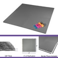 thumbnail image 6 of Xspec  3/8" Thick 100 Sq Ft Steel EVA Foam Floor Exercise Gym Mats 25 pcs, Grey, 6 of 8