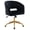 Black, variant on Home Office Chair Swivel Velvet Desk Chair Accent Armchair Upholstered Modern Tufted Chairs with Gold Base for Girls Women Ergonomic Study Seat Computer Task Stools for Living Room(Cream)