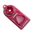 thumbnail image 2 of Coupe-œufs Multifonctions en Acier Inoxydable - Outil de Cuisine 2 en 1 (Rouge Rose), 2 of 5