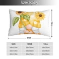 thumbnail image 2 of KLL Sunflower Gnomes 3 Pillow Covers Envelope Closure,Super Soft and Cozy Fuzzy Fleece Pillow Case Cover (No pillow core） 16"x24", 2 of 5