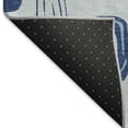 thumbnail image 5 of Addison Rugs Mayfield Premium Machine Washable Transitional Geometric Blue Rectangle Rug, 3' x 5', 5 of 7