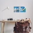 thumbnail image 3 of Stupell Industries Parrot & Flamingo Surf Nautical & Beach Painting Unframed Art Print Wall Art, 12 x 12, Set of 2, 3 of 8