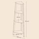 thumbnail image 5 of Estantería de Esquina, 4 Niveles, Marco de Acero, para Salón, Dormitorio, Balcón, Industrial, Gris Carbón y Negro Mate, 5 of 6
