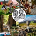 thumbnail image 4 of Juego de cuatro fiambreras de acero inoxidable para actividades al aire libre, picnics y acampadas, práctico y multifuncional juego de utensilios de cocina portátiles, plegable., 4 of 5
