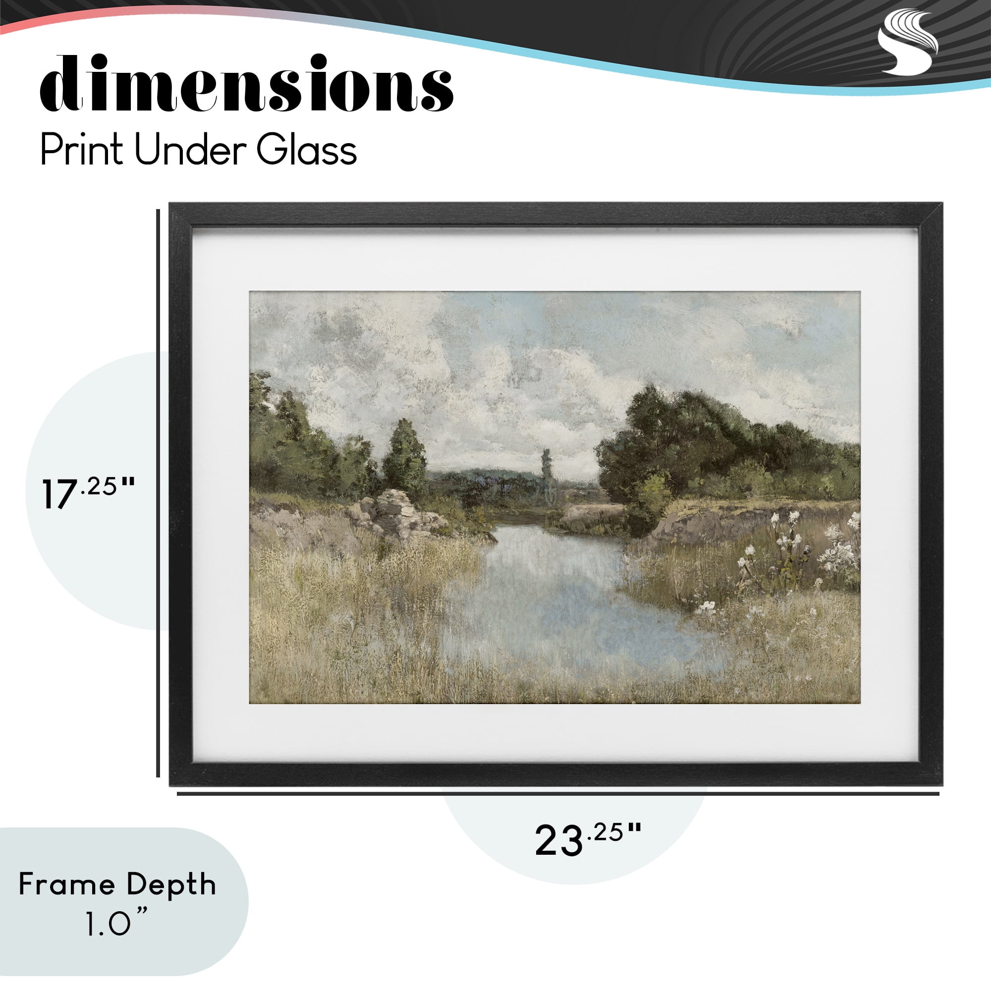 Stupell Industries Dawn At The Shore Black Framed Print Under Glass, design by Christy McKee