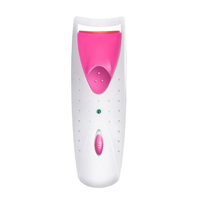 Heated Pestañas Curler de silicona suave 40 ℃ Calentamiento rápido de larga duración eléctrica Eye Lashes Curler Makeup ToolRed