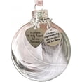 thumbnail image 2 of Bola de plumas de adorno navideño transparente, una pieza de mi corazón está en el cielo, adornos redondos de bolas de plástico transparente de 2,4 ''/60 mm, colgante conmemorativo para árbol de Navidad, regalo Zhivalor HMFJ173-9, 2 of 3