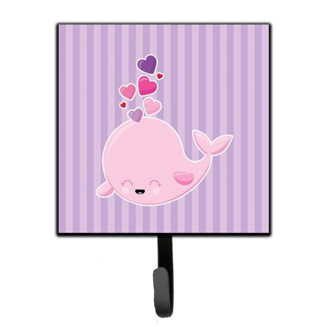 Carolines Treasures BB7134SH4 Pink Whale Leash or Key Holder