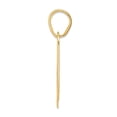 thumbnail image 2 of 14k Yellow Gold Polished Finish Block Script Design Number 50 Charm Pendant, 2 of 4