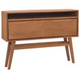 thumbnail image 1 of vidaXL Console Table 110x30x79 cm Solid Teak Wood, 1 of 5
