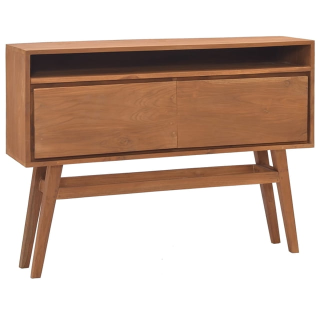 vidaXL Table Console 110x30x79 cm Bois de Teck Massif