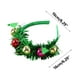 thumbnail image 2 of Diadema navideña iluminada con astas y purpurina - Adorno LED a pilas para fiestas navideñas, 2 of 2