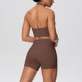 thumbnail image 5 of Gamivast Gym Sets for Women 2 Piece Halter Neck Crop Top & Shorts Workout Outfits High Waist Yoga Activewear Running Sports Fitness Matching Suits, 5 of 5