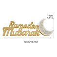 thumbnail image 3 of Holiday Golden Letter Ornaments English Decoration Can Light Up Pendant Props, 3 of 6