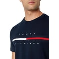 thumbnail image 3 of Tommy Hilfiger mens Short Sleeve Logo T-shirt T Shirt, Sky Captain, Large US, 3 of 4