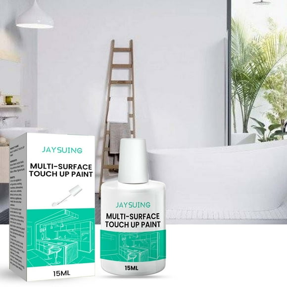15ml Multi-Surface Repainting Paint Graffiti Cover Up, Waterproof Odorless Strong Adhesion, Quick Defect Covering, for Wall Appliance Furniture Metal Tile Scratch Repair