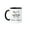 Black/White, variant on 3drose, My Cat Rules the House - Cat Sayings, 11oz Two-tone Black Mug
