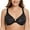 Black, variant on MELENECA Women's Plus Size Front Closure No Padding Full Coverage Lace Underwire Bra Black 34DD