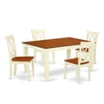 thumbnail image 2 of East West Furniture Weston 5-piece Wood Dining Table Set in Buttermilk/Cherry, 2 of 6