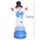 thumbnail image 3 of Papá Noel inflable navideño para decoración de exteriores, resistente a la intemperie, para fiestas de vacaciones, jardín y césped, 3 of 5