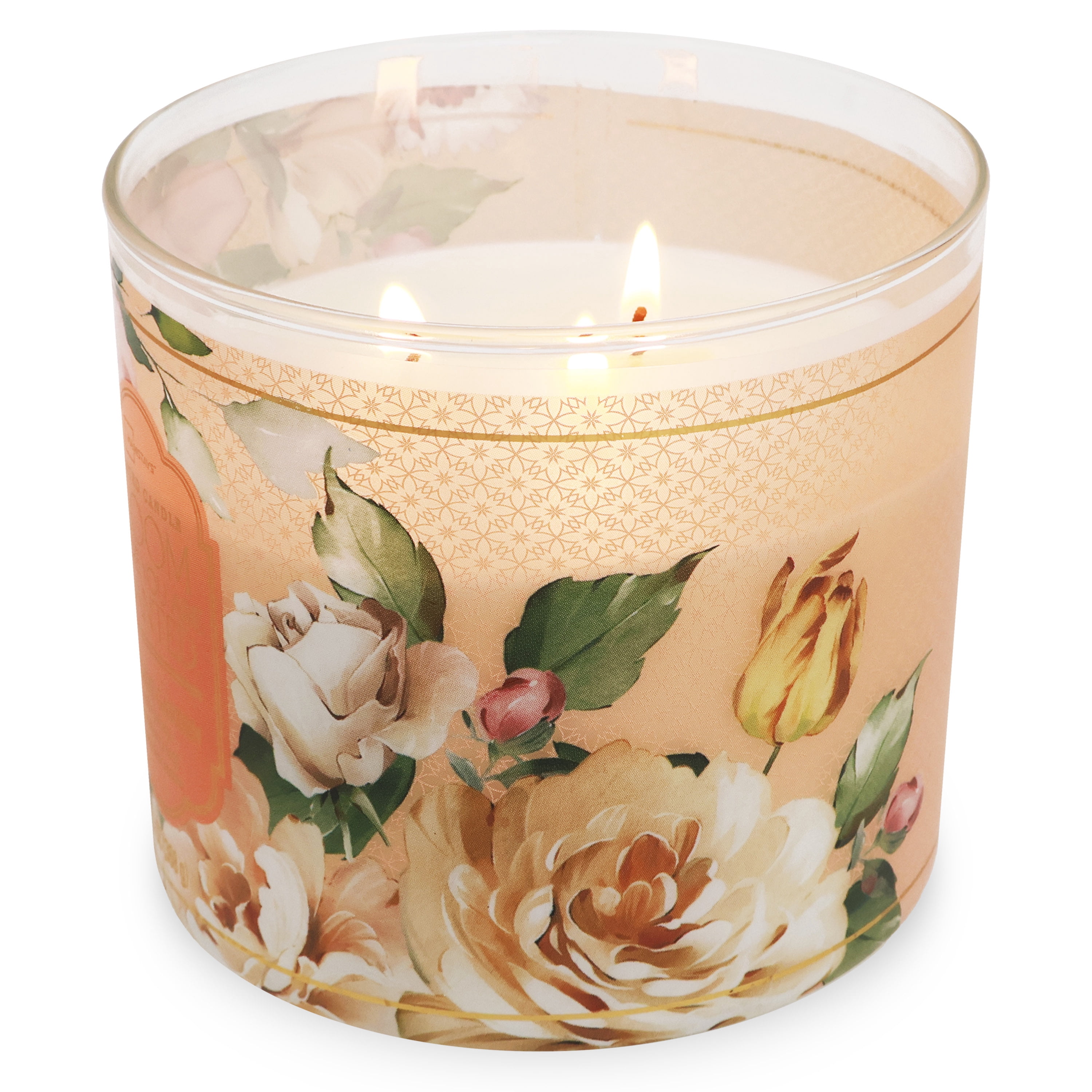 Mainstays "Bloom Where You Are Planted" 3-Wick Candle Mother's Day Gift 13-Ounce Wrapped