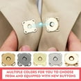 thumbnail image 4 of Magnetic Snap Fasteners Clasps Closures Buttons Purse GX 14 Sewing Leather Z3C0, 4 of 8