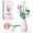 Pink, variant on GZBrick Flowers Bouquet Botanical Building Set with Vase for Adults Girls Not Compatible with Lego(Yellow)