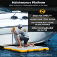 thumbnail image 5 of Solstice 10’ X 10’ Inflatable Dock | Floating Platform For Beach, Lake & Pool | For Recreation, Lounge Chairs, and Boat Maintenance | With Pump and Bag | Heavy-Duty Military-Grade Material, 5 of 8