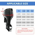 thumbnail image 5 of Seapisode 600D Fade and Crack Resistant Trailerable Outboard Motor Cover with Reflective Strips(Fits 50-115 HP), 5 of 6