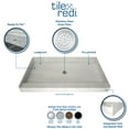 thumbnail image 6 of Tile Redi 3460R Redi Base 34" X 60" Rectangular Shower Base - Chrome, 6 of 6