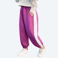 thumbnail image 2 of zbxnLI Kid's Cotton Sweatpants Elastic Waist Sports Joggers Pants Fashion Loose Casual Sweat Pants with Pockets, 2 of 5