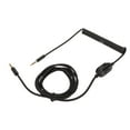 thumbnail image 3 of Cable en espíritu en espiral, auriculares retráctiles enchufe el cable de sonido inscritado y reproducir el interruptor mute de cobre sin oxímeno mudo de 3.5 mm A 3,5 mm PARA, 3 of 7