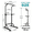 As shown1, variant on LHKJ Black Power Tower Dip Station – Height Adjustable Pull Up Bar for Home Gym