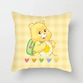 thumbnail image 5 of MINISO - Almohada para siesta de estudiante con diseño de oso cariñoso arcoíris, para sofá, sala de estar, respaldo, mesita de noche, funda de almohada con dibujos animados de oso cariñoso, bonito reg, 5 of 5