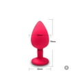 thumbnail image 1 of XBONP 1PCS Ensemble de Plug Anal Jouets Anaux Plugs Fessiers pour Débutants Femmes Hommes,P-Rouge, 1 of 4