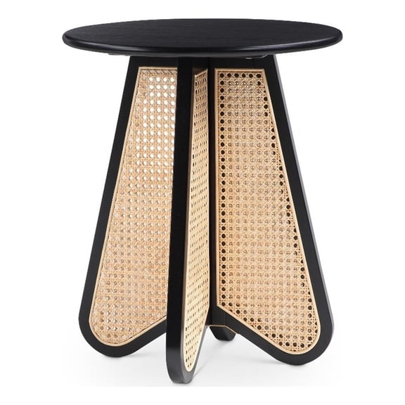 Meridian Furniture Butterfly Black Oak Veneer Top End Table