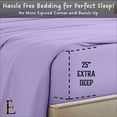 thumbnail image 3 of PRATYUX Split Queen 5-PC Sheet Set - 1000-TC 100% Egyptian Cotton, 25" Deep Pockets - Lilac, 3 of 7