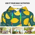 thumbnail image 6 of Hoodies for Women - darkgreen Lemon leaves Comfrt Colour Drawstring Women'S Fashion Hoodies & Sweatshirts, Fall Outfits Clothes for Women 2024 Pullover with Kangaroo Pocket, 6 of 7