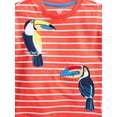 thumbnail image 6 of Wonder Nation Toddler Boys Short Sleeve Striped Graphic Tee with Zipper Pocket, Sizes 12M-5T, 6 of 7
