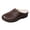 Brown, variant on Women's Clogs Slipper Platform Wedge Sandals 2026 Spring Summer Fall Fashion Leather Orthopedic Arch Support Walking Slides Beach Casual Backless Mules Black Size 6.5