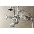 thumbnail image 5 of Kingston Brass Wall-Mount Clawfoot Tub Faucets With Polished Chrome AE560T1, 5 of 7