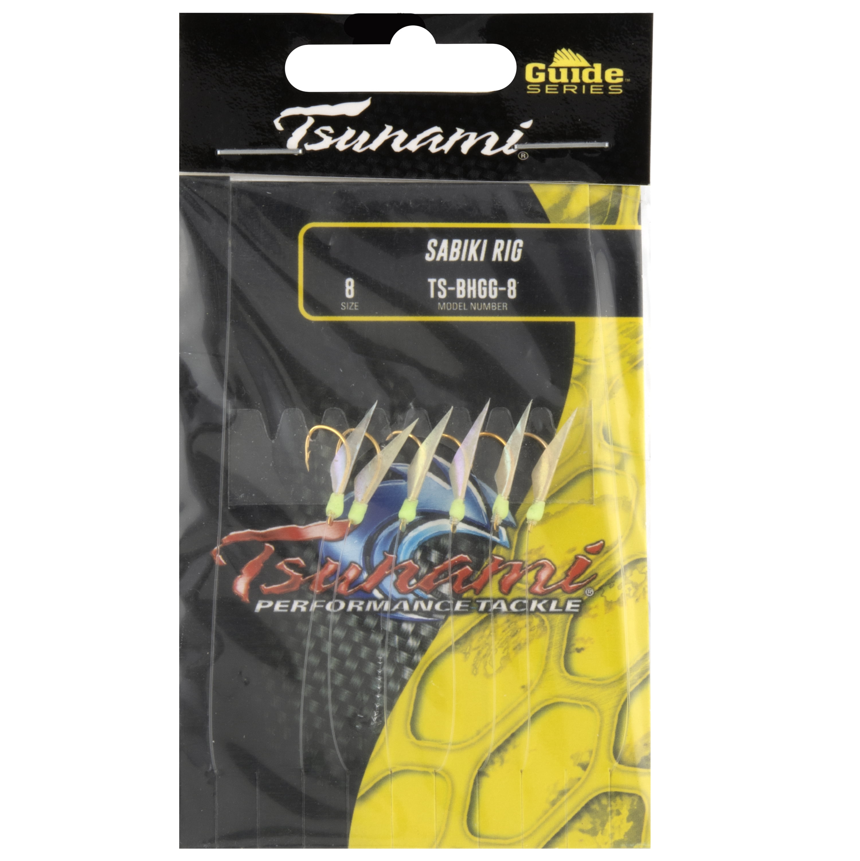 Tsunami Sabiki Rig MSB-068GL-4 Taglia 4 Verde – Sistema Completo Per Esche Vive, Prodotto Negli USA