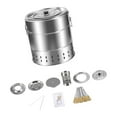 thumbnail image 3 of Almencla Seau BBQ Compact Équipement de Cuisine Sans Fumée pour Patio Camping Randonnée S, 3 of 8