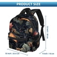 thumbnail image 2 of Bats Traveling Backpack with Adjustable Shoulder Strap, Large Capacity, Printed Design, Lightweight, Suitable, School Backpack Set, Large Backpack., 2 of 6
