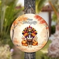 thumbnail image 4 of Happy Thanksgiving Rat Terrier Turkey Costume Pumpkins Autumn Leaves Round Wood Sign Ratty Dog Lover Hanging Wall Home Decor - 130144, 4 of 5