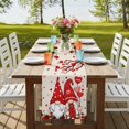 thumbnail image 4 of Table Runners 90 Inches Long Dress Scarves, Valentine's Day Farmhouse Coffee/Dining/Kitchen Table Runner for Living Room, Cute Gnomes Red Love Rose Trees Romantic 13x90 Inch, 4 of 9