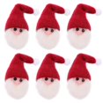 thumbnail image 3 of Christmas Felt Santa Claus Shape Diy Handmade Home Decor Accessories Red 7X3.5X3.5CM 6Pcs, 3 of 3