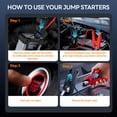 thumbnail image 4 of 6000A Car Jump Starter, 12V 8000 mAh Portable Jump Starter Car Battery Booster Jump Box Pack for 10.0L Gas & 9.0L Diesel Engines with LED Light, 4 of 10