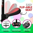 thumbnail image 5 of Hurtle 3 Wheeled Stand & Cruise Child/Toddlers Toy Folding Kick Scooters W/ Adjustable Height, 5 of 8